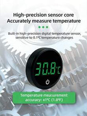 Aquarium Heater And Thermometer Set: Smart LED Digital Display, Thermometer With Adhesive Backing Suitable For Fish Tank, Real-Time Water Temperature Monitoring, Precise Temperature Measurement, Compact Design, Temperature Range 0-60°C