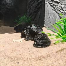 3D Printed/Resin Rock Cave Hideout - Amphibian And Reptile Shelter | Realistic Stone Texture For Aquarium, Lizard And Turtle Terrarium
