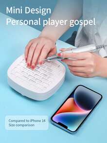 LIMEGIRL Nail Dust Collector, Suitable For Acrylic Nail Dust Collector, Nail Dust Fan, Nail Cleaning Device - High-Power Low-Noise Nail Dust Extractor, Suitable For Gel Nail Polishing Salon And Home Use