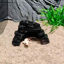 Turtle And Fish Co-Habitat Basking Platform, Turtle Basking Ramp, Climbing Ladder, Fish Tank Hiding Cave, Climbing Slope, Reptile Rock Shelter, Lizard And Snake Habitat, Turtle Climbing Platform, Gecko And Snake Shelter, Suitable For Breeding Enclosure And Aquarium Decor