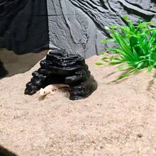 Turtle And Fish Co-Habitat Basking Platform, Turtle Basking Ramp, Climbing Ladder, Fish Tank Hiding Cave, Climbing Slope, Reptile Rock Shelter, Lizard And Snake Habitat, Turtle Climbing Platform, Gecko And Snake Shelter, Suitable For Breeding Enclosure And Aquarium Decor
