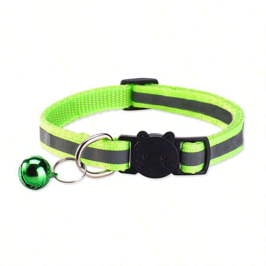 Reflektujuća ogrlica za mačku sa zvoncem i sigurnosnom kopčom