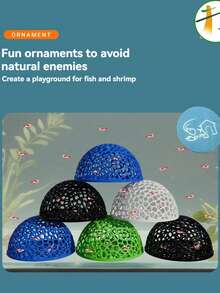 Aquarium Decor Ornament, Ventilated Dome Hideaway House, Shelter And Breeding Ground For Shrimp And Tropical Fish
