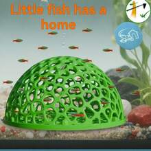 Aquarium Decor Ornament, Ventilated Dome Hideaway House, Shelter And Breeding Ground For Shrimp And Tropical Fish