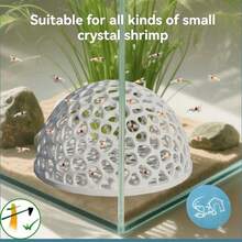 Aquarium Decor Ornament, Ventilated Dome Hideaway House, Shelter And Breeding Ground For Shrimp And Tropical Fish