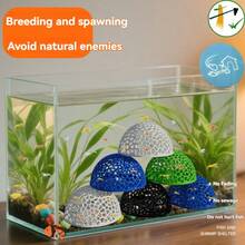Aquarium Decor Ornament, Ventilated Dome Hideaway House, Shelter And Breeding Ground For Shrimp And Tropical Fish