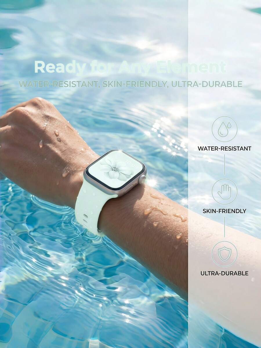 Unisex modni ležerni kaiš za sat od silikona , kompatibilan sa Apple Watch 38mm 40mm 41mm 45mm 46mm 44mm 49mm