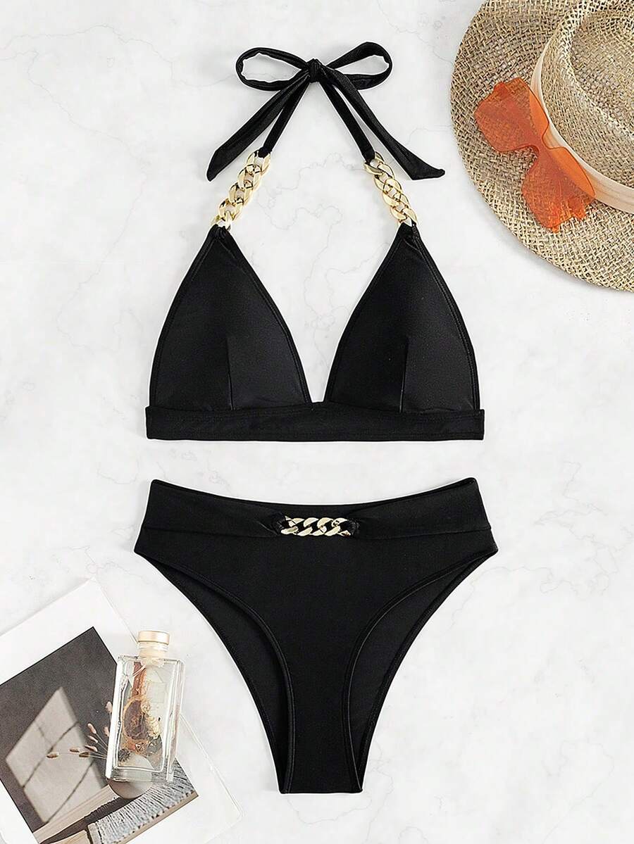 Ženski Bikini Set Sa Metalnim Lančićem