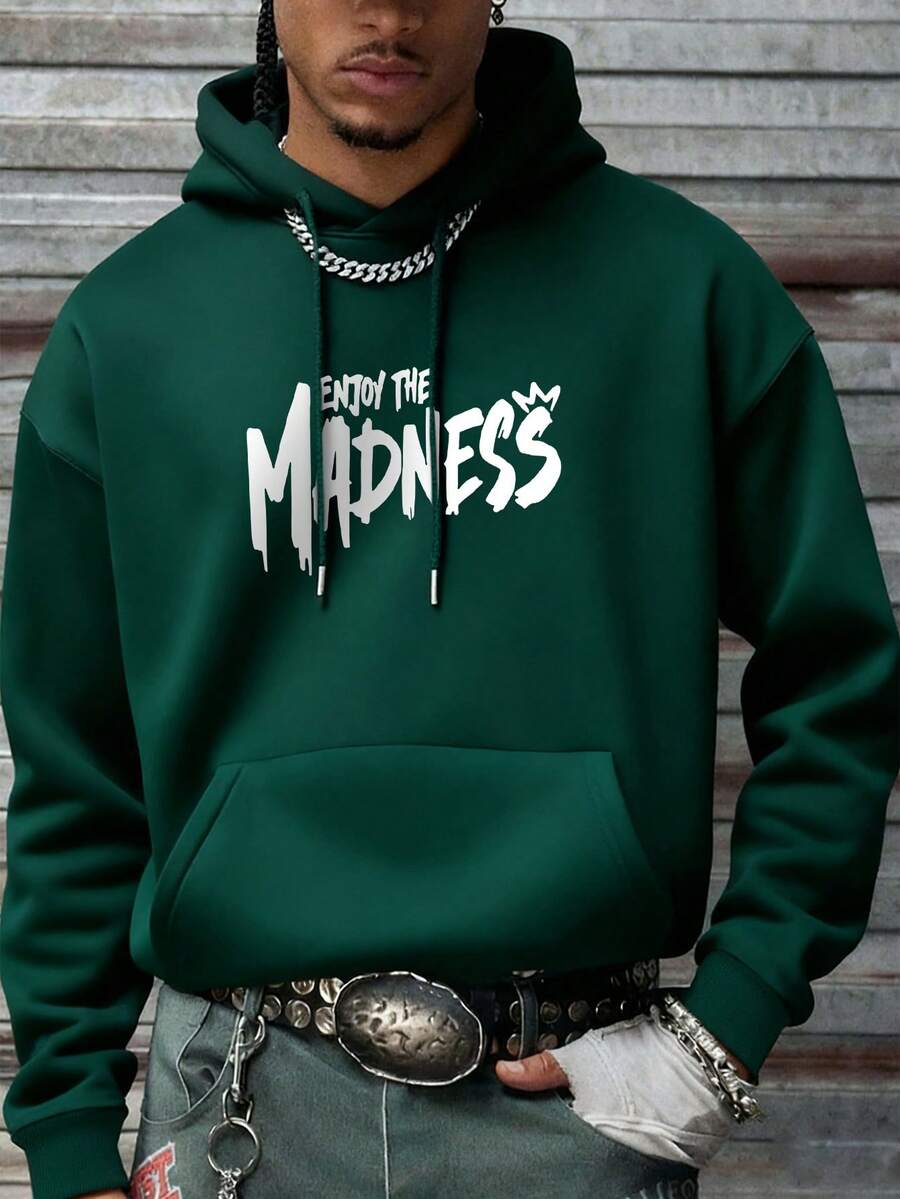 Muški ležerni modni street hoodie duks za ekstremne sportove sa crtanim printom
