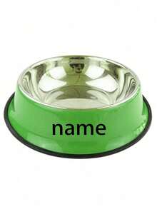 Customizable Stainless Steel Dog & Cat Bowl, Non-Slip Personalized Dog Water Bowl With Name Designs For Identification, Customized Travel And Elevated Dog Bowls, Small Pet Memorial Gift