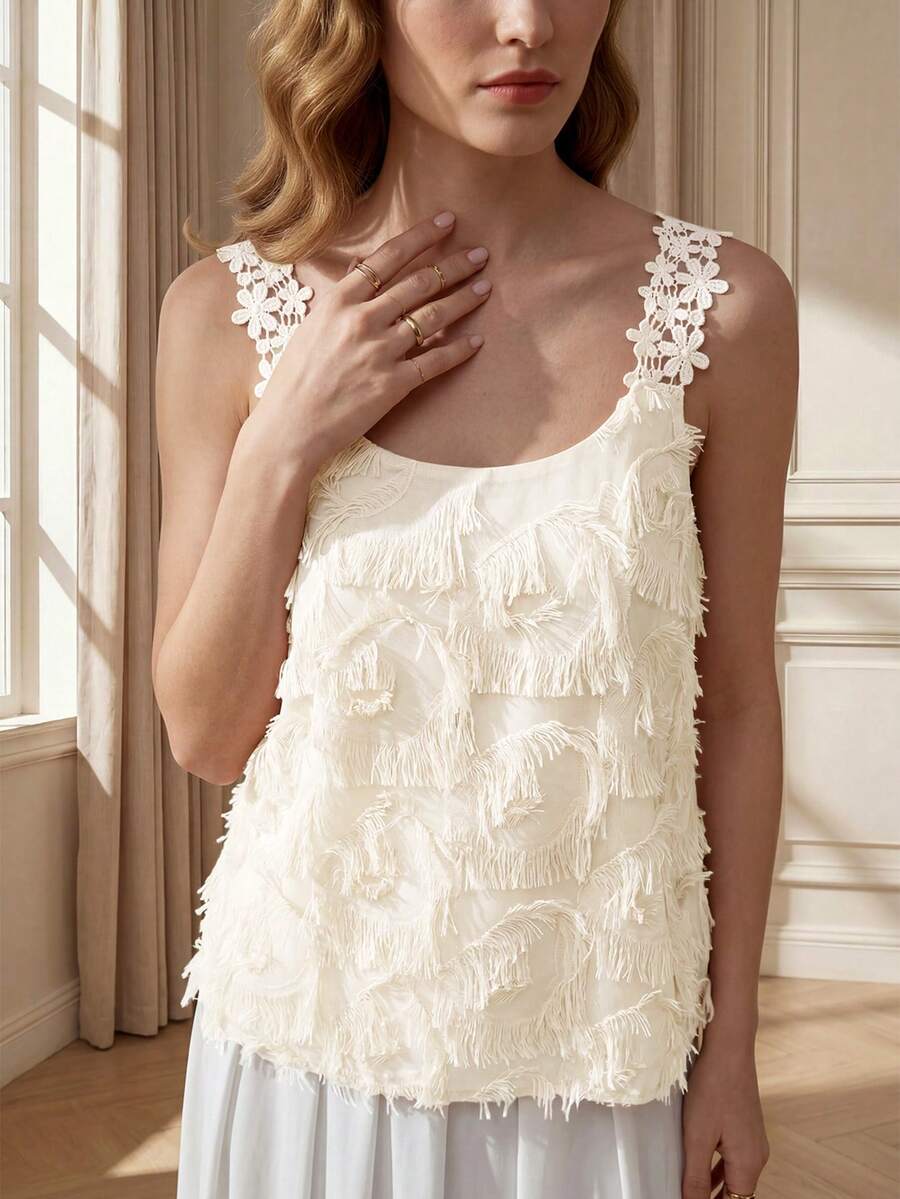Ženska Elegantna Casual Čipkana Majica