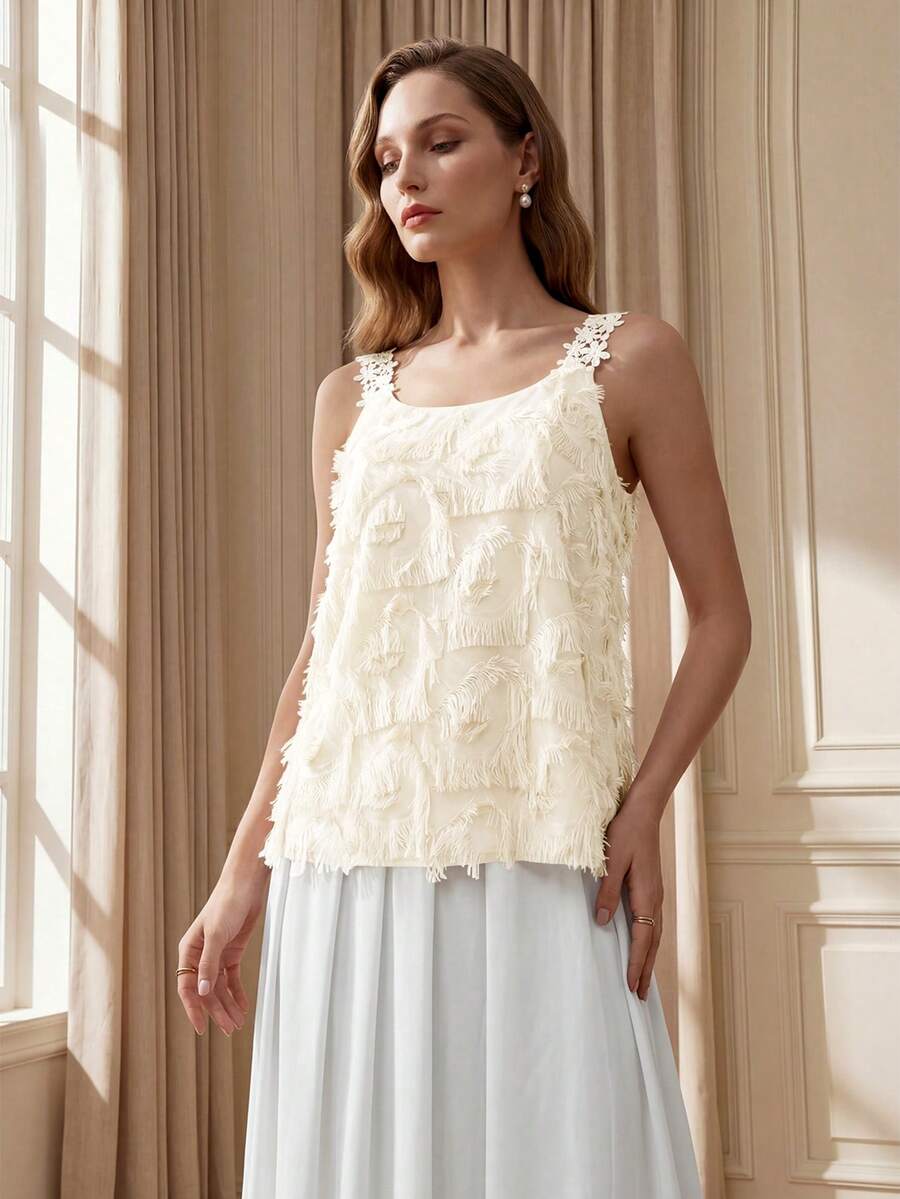 Ženska Elegantna Casual Čipkana Majica