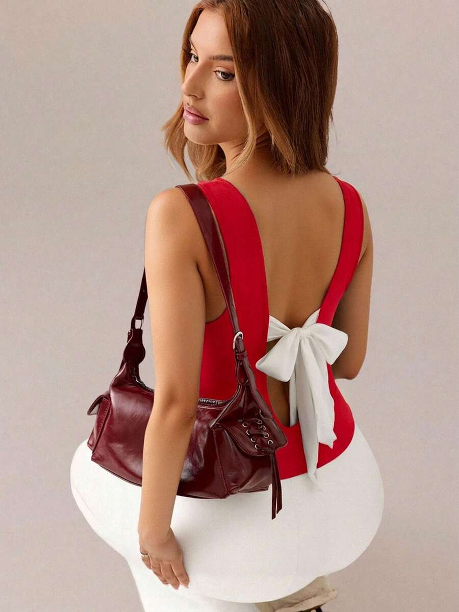 Ženski Crno-Beli Tank Top