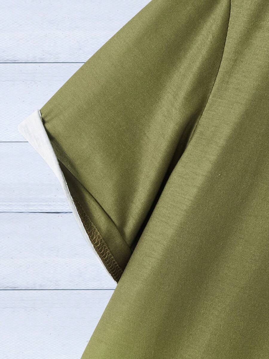 Muški set majica sa ombre efektom, okruglim izrezom, kratkim rukavima i širokim krojem