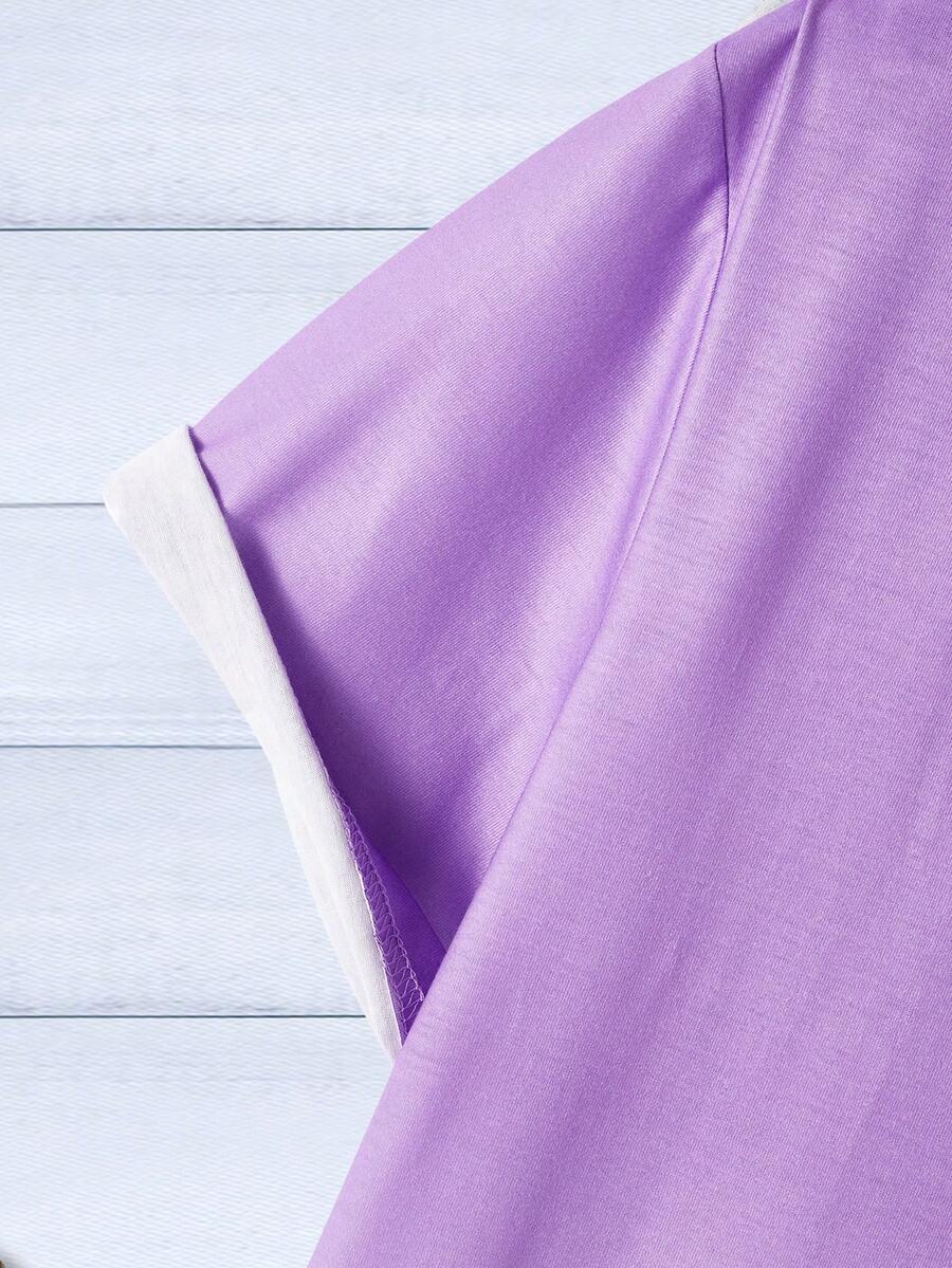 Muški set majica sa ombre efektom, okruglim izrezom, kratkim rukavima i širokim krojem