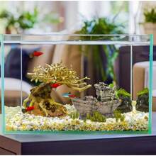 Creative Fish Tank Landscaping Aquarium Accessories Fish Shrimp Avoiding Houses Fighter Jet Resin Crafts Aquarium Decorations