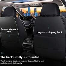 Car Full Coverage Seat Cover, For Front Passenger And Driver - Durable, Comfortable, SAll-Season Universal Seat, Breathable Seat Pad, For Sedans And Suvs