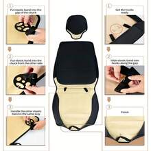 Car Full Coverage Seat Cover, For Front Passenger And Driver - Durable, Comfortable, SAll-Season Universal Seat, Breathable Seat Pad, For Sedans And Suvs