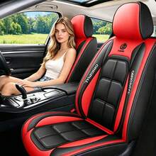 Car Full Coverage Seat Cover, For Front Passenger And Driver - Durable, Comfortable, SAll-Season Universal Seat, Breathable Seat Pad, For Sedans And Suvs