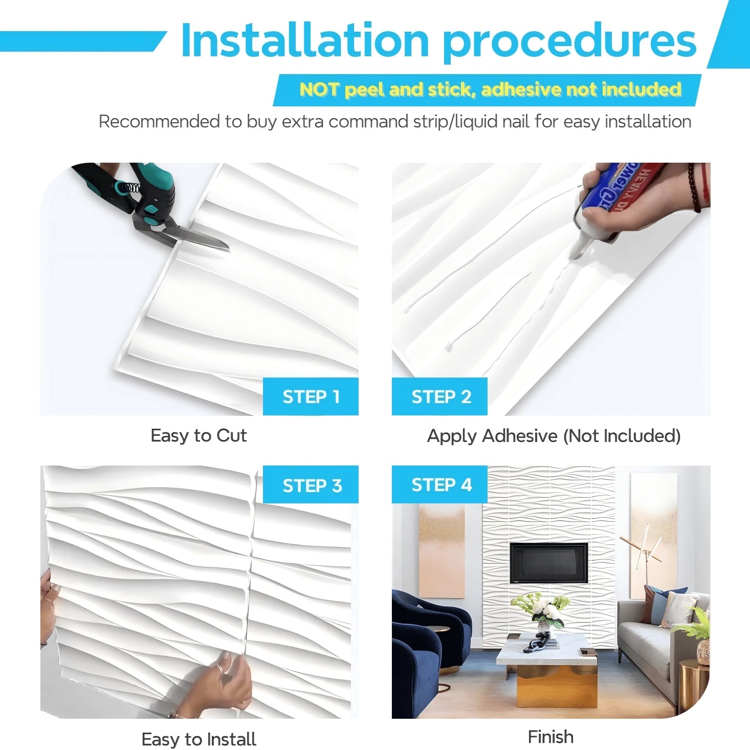 Premium 3D geometrijski dekorativni PVC zidni paneli
