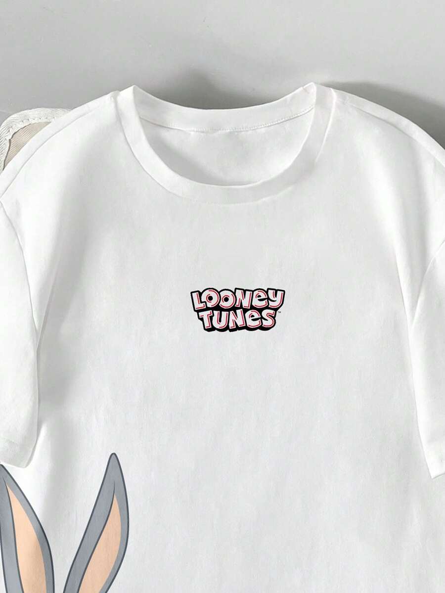 LOONEY TUNES Muška ležerna majica kratkih rukava za svaki dan sa crtanim printom