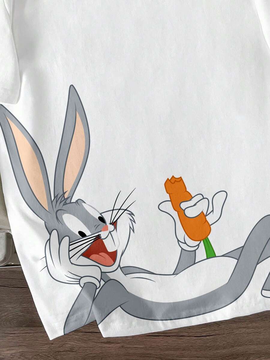 LOONEY TUNES Muška ležerna majica kratkih rukava za svaki dan sa crtanim printom