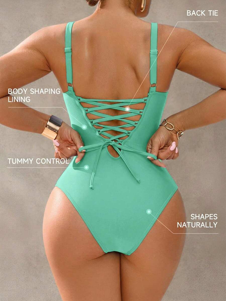 Shapewave Ženski kupaćii kostim sa kontrolom stomaka elegantan i ležeran