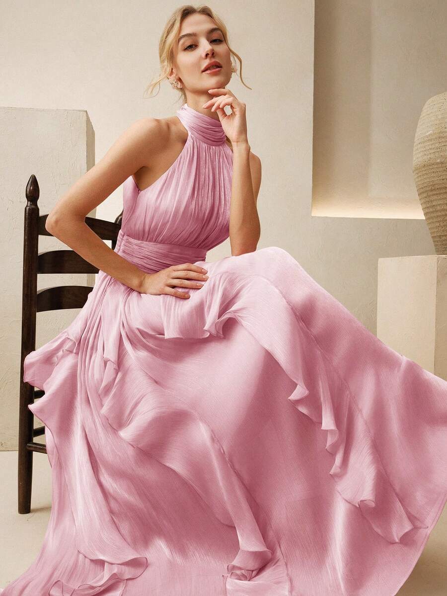 Ženska elegantna haljina bez rukava