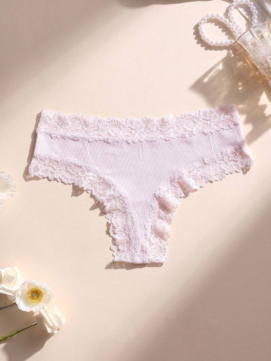 5 kom ženskih seksi čipkastih bešavnih gaćica, meke, udobne i prozračne