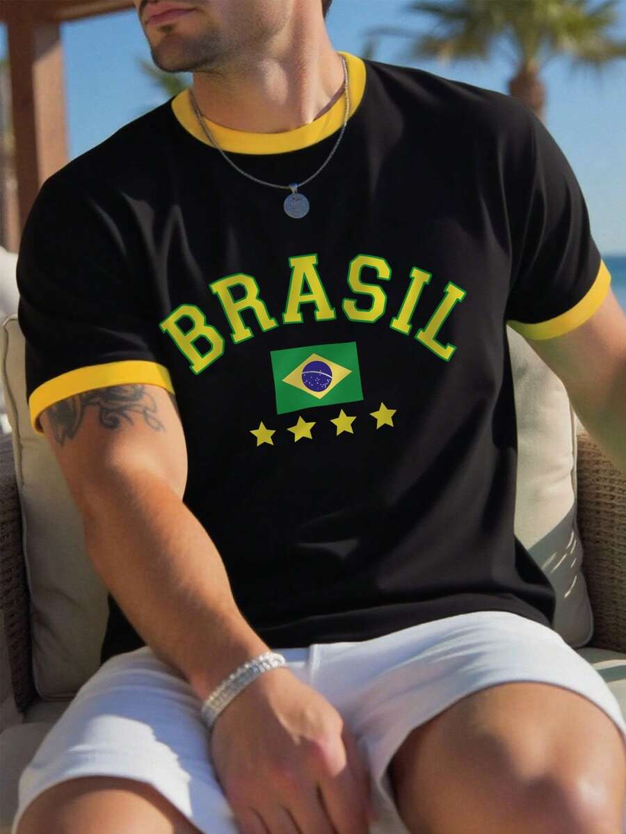 Muška  Brazil fudbalska majica kratkih rukava