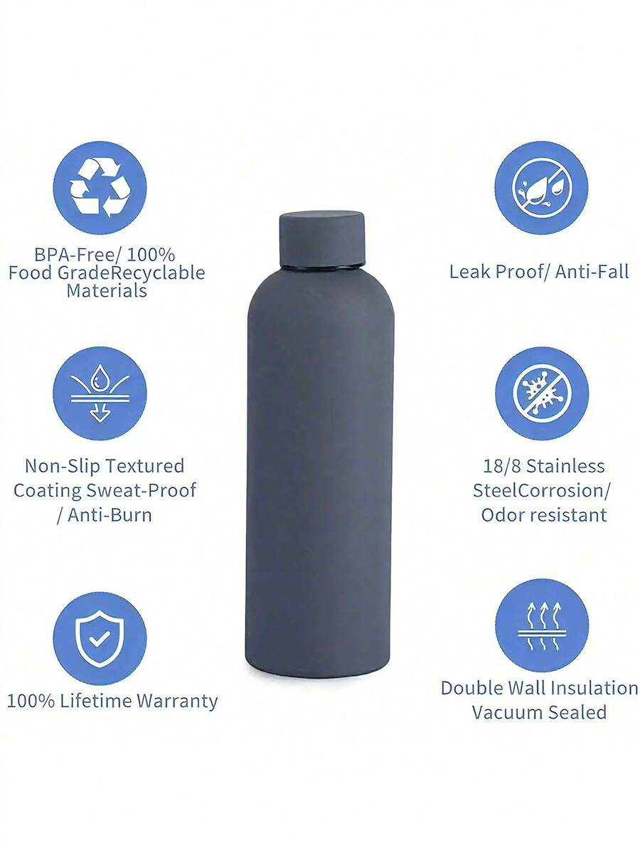Personalizovana šolja/boca za kafu i sokove od nerđajućeg čelika, sportska boca za vodu, 500ml/17oz
