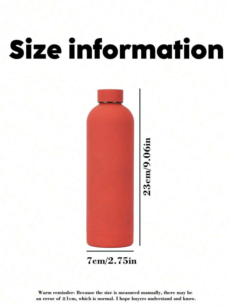 Personalizovana šolja/boca za kafu i sokove od nerđajućeg čelika, sportska boca za vodu, 500ml/17oz