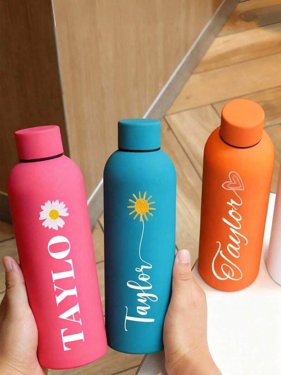 Personalizovana šolja/boca za kafu i sokove od nerđajućeg čelika, sportska boca za vodu, 500ml/17oz