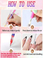 Set olovaka za nail art u 12 boja, markeri za nokte