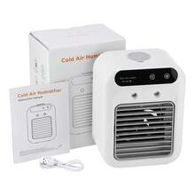 Hailicare Portable Desktop Fan With Dual Mist Nozzles, Adjustable Wind Speed - 500ml Water Tank, 2 Wind Speeds, 15° Tilt Louver, 1800mAh Battery, USB Powered, Suitable For Home/Office/Travel