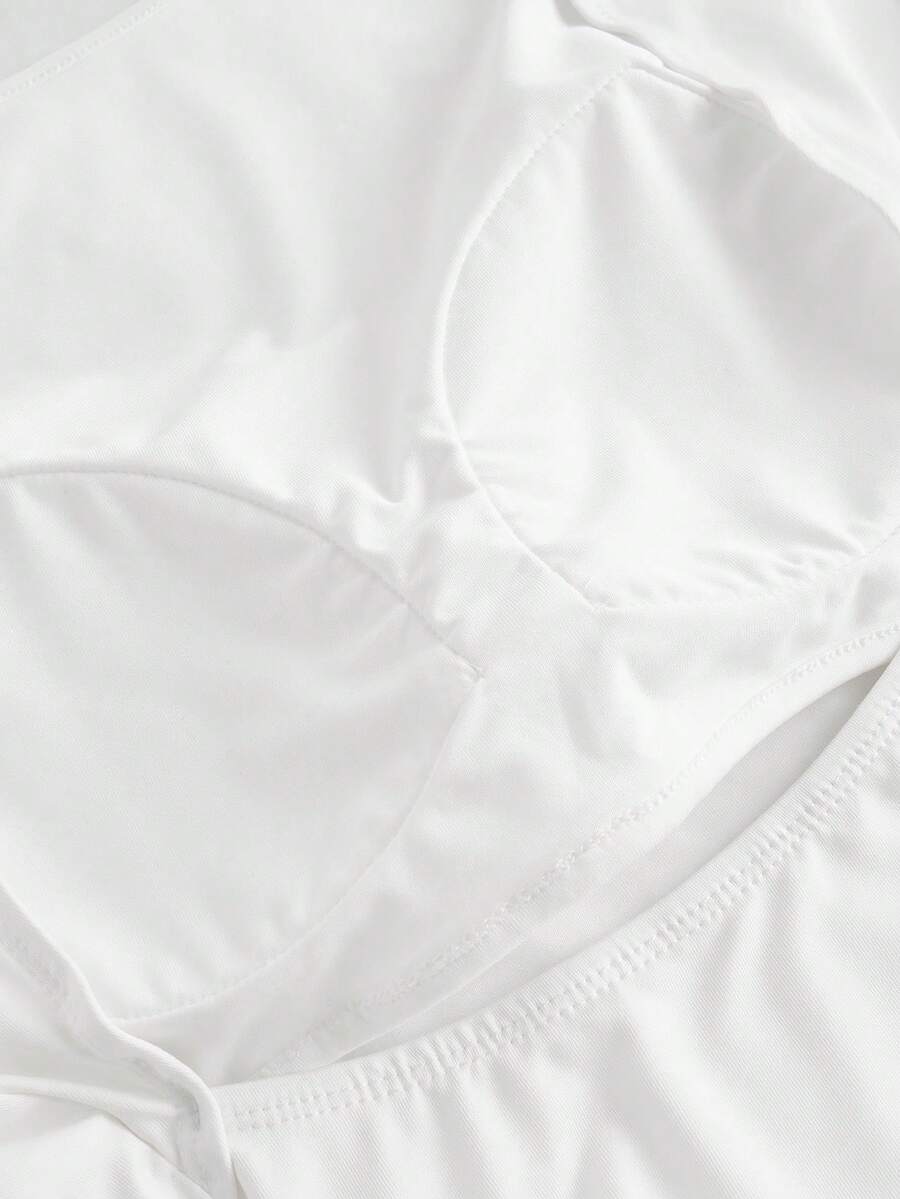 Ženska podstavljena seksi crop majica, slim fit
