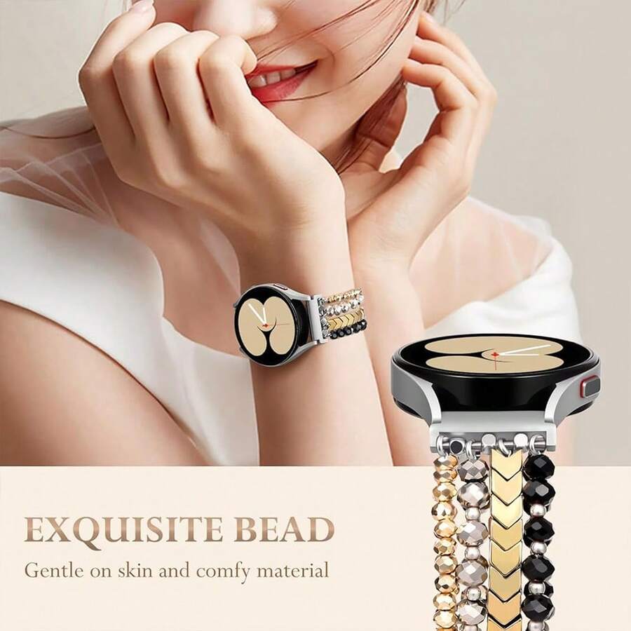 20mm elastična narukvica za sat kompatibilna sa Samsung Galaxy Watch 6 4 Classic, Galaxy Watch 5Pro 45mm/ Watch 4 Classic 42mm 46mm, Galaxy Watch 3 41mm, Galaxy Active2,