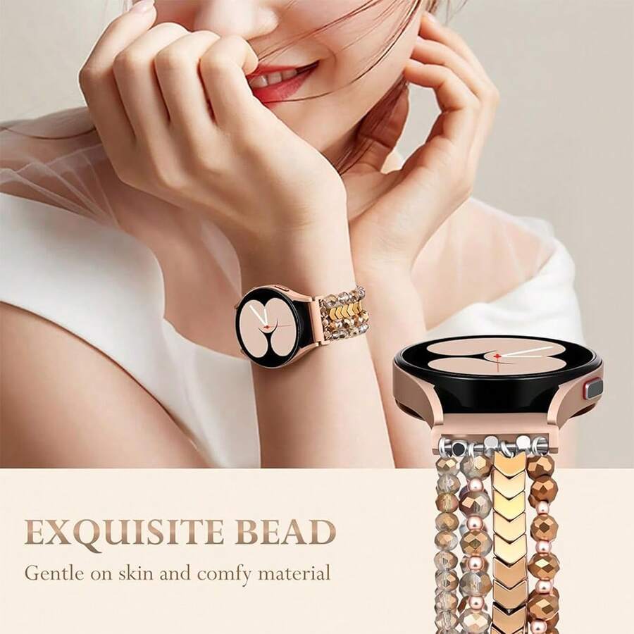 20mm elastična narukvica za sat kompatibilna sa Samsung Galaxy Watch 6 4 Classic, Galaxy Watch 5Pro 45mm/ Watch 4 Classic 42mm 46mm, Galaxy Watch 3 41mm, Galaxy Active2,