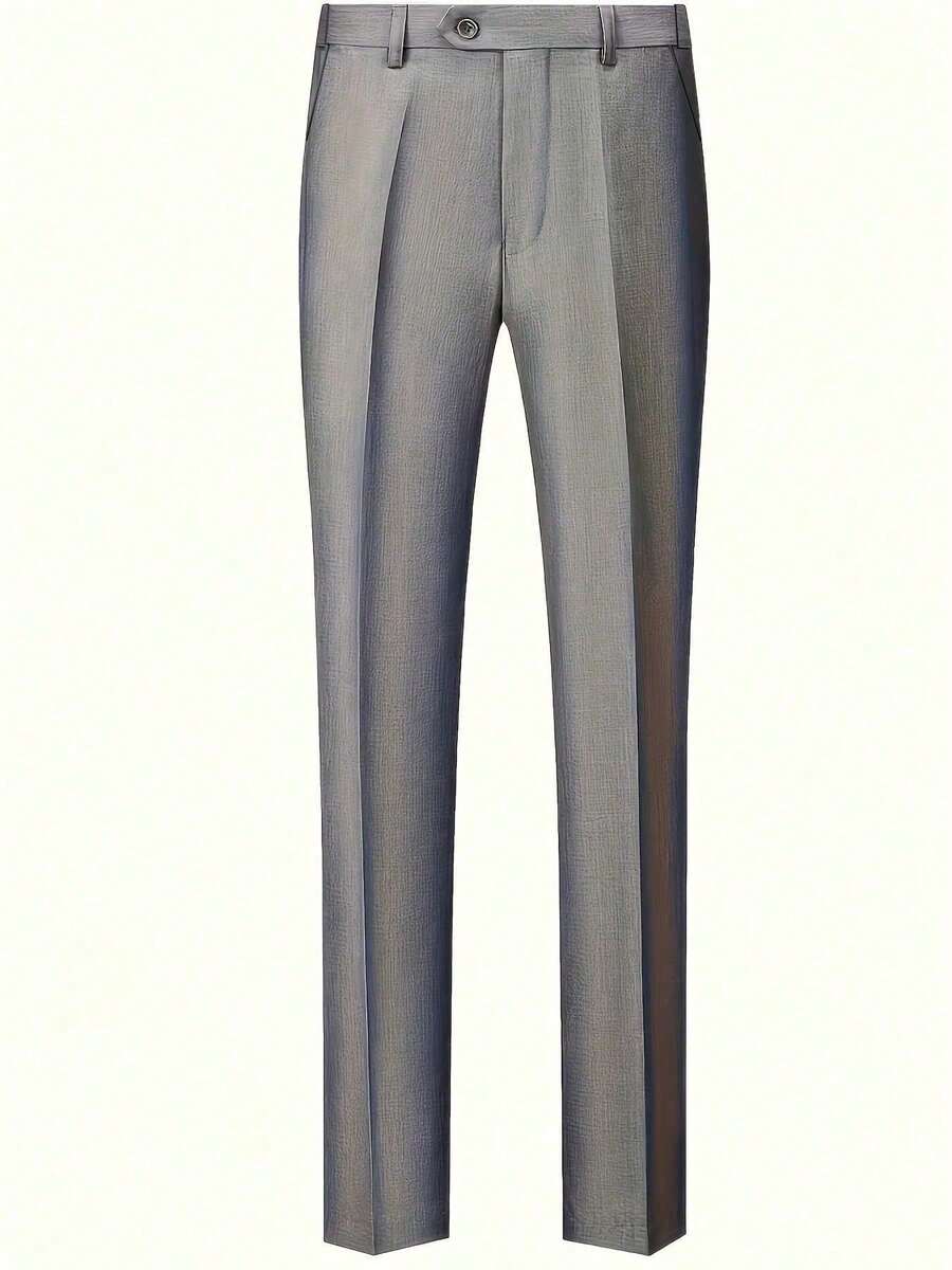 Muški set od 3 dela u jednoj boji, slim fit, rastegljiv, uključuje sako, prsluk i pantalone