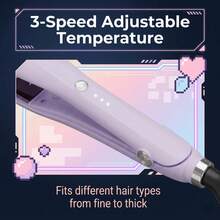 30-Second Quick Heating Curling Iron, 3-Minute Long-Lasting Curls, Professional Curling Wand With LCD Display