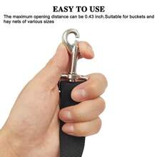 1pc Adjustable Barn Door Latch, Simple Ranch Gate Clasp, Single Loop Rope Buckle, Suitable For Horse Stall And Livestock Enclosure Safety Clasp Accessory, Applicable To Toilet Rope Hooks, Hay Nets, Water Buckets, Outdoor Feeders