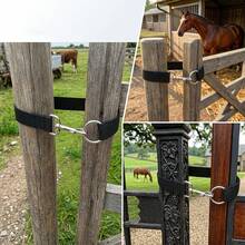 1pc Adjustable Barn Door Latch, Simple Ranch Gate Clasp, Single Loop Rope Buckle, Suitable For Horse Stall And Livestock Enclosure Safety Clasp Accessory, Applicable To Toilet Rope Hooks, Hay Nets, Water Buckets, Outdoor Feeders