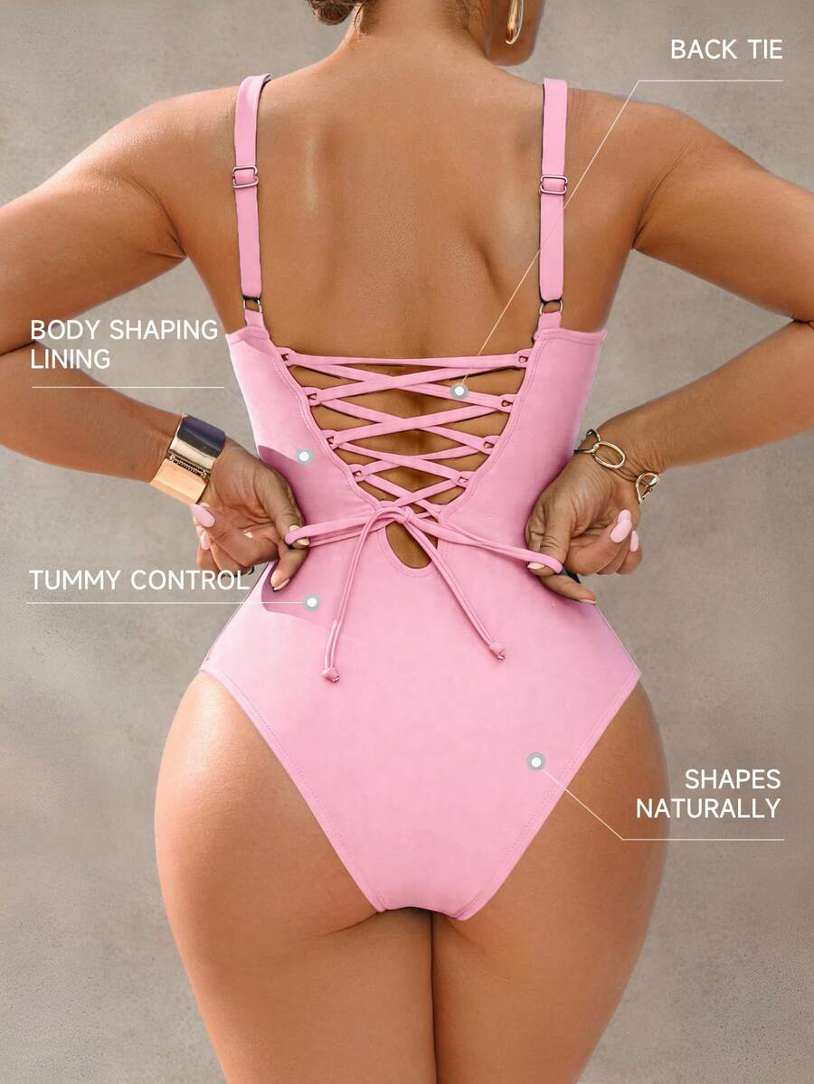 Shapewave Ženski kupaćii kostim sa kontrolom stomaka elegantan i ležeran
