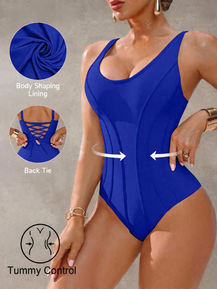 Shapewave Ženski kupaćii kostim sa kontrolom stomaka elegantan i ležeran