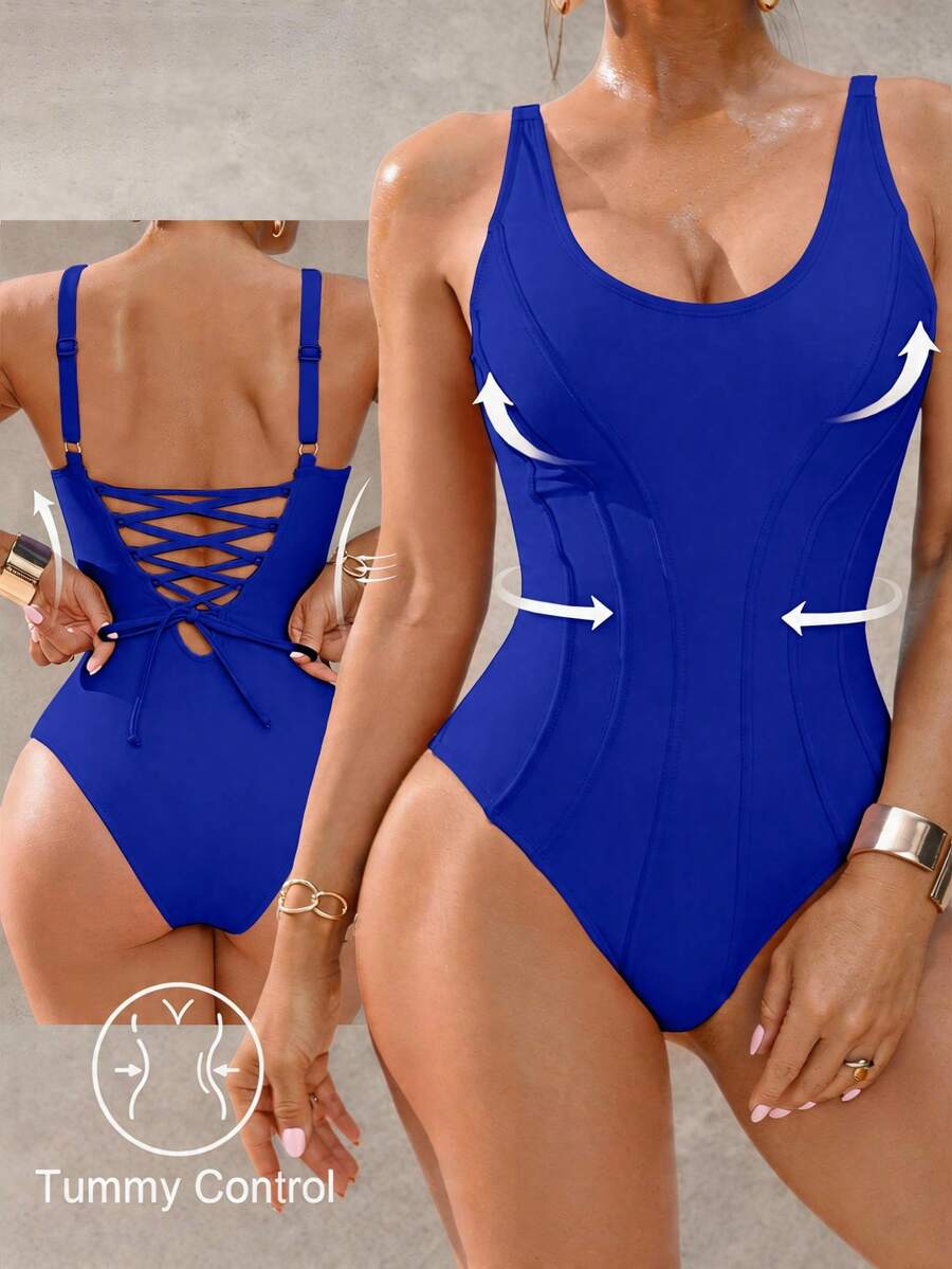 Shapewave Ženski kupaćii kostim sa kontrolom stomaka elegantan i ležeran