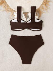 Bonvoyette Knitted 2-Piece Bikini Swimwear