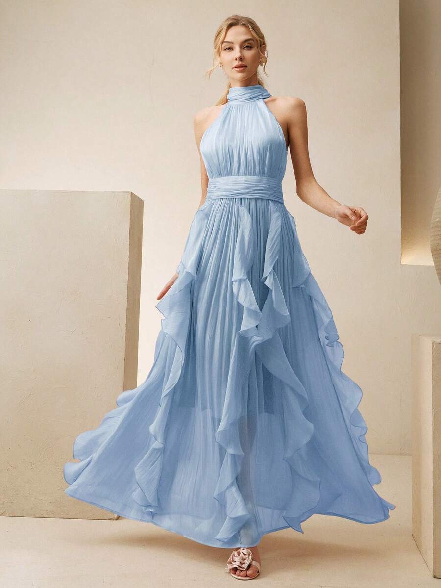 Ženska elegantna haljina bez rukava