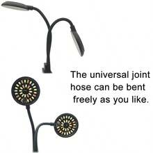 8W USB Aquarium LED Light, Full Spectrum Fish Tank Clip Lamp, Adjustable Brightness & Angle, 360° Rotatable Decor Light