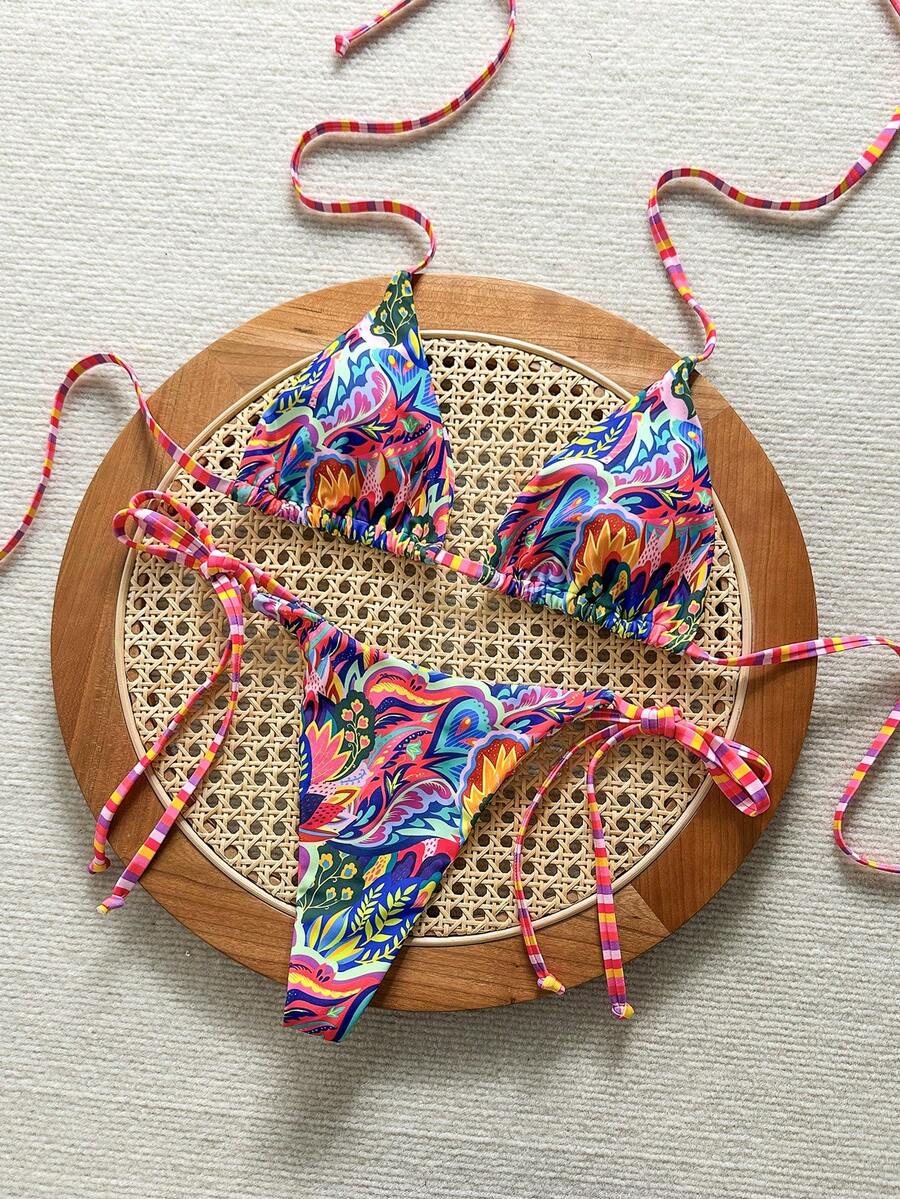 Ženski Bikini Set sa Halter Krojem i Dekoracijom od Kristala