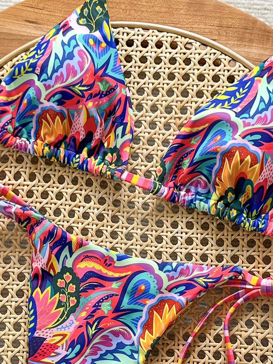 Ženski Bikini Set sa Halter Krojem i Dekoracijom od Kristala